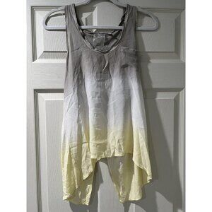 Sack's 100% Silk Multicolir Racer Back Tank Top Blouse Size S